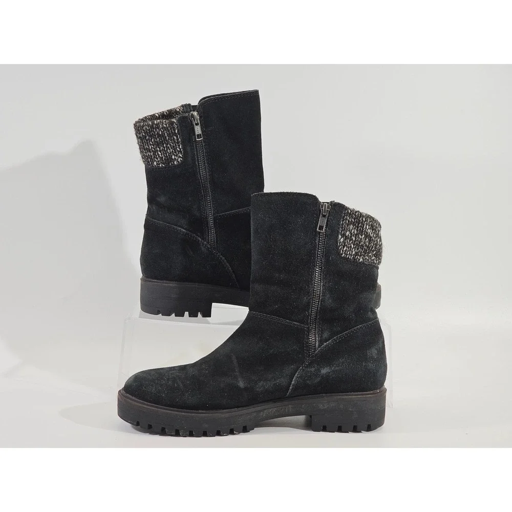 Cougar Black Suede Waterproof Primaloft Insulated Winter Boots Bootie Womens 8.5